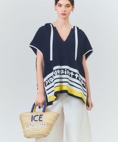 GRACE CONTINENTAL パイルポンチョフーディ