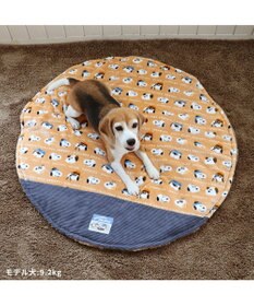 PET PARADISE スヌーピー 遠赤外線 ボアマット  丸型 《ブラザー柄》 (105cm)