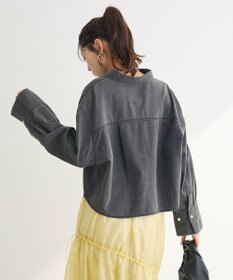 Green Parks ショート丈デニムシャツ