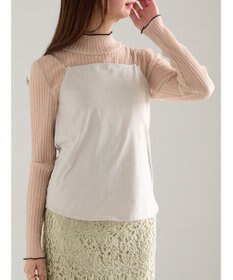 Te chichi 前後2WAYサテン&スムースキャミソール