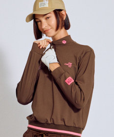 PW CIRCULUS 【吸水速乾 / UV遮蔽率99.5% UVカット / ストレッチ】【WOMEN】ハーフジップロングスリーブモックネックT ゴルフウェア レディース