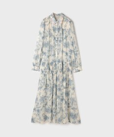 GRACE CONTINENTAL フラワープリントプリーツワンピース