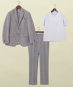 JOSEPH ABBOUD MOUNTAIN 夏の多機能ジャケット【WEB限定・洗える・ストレッチ・防シワ・速乾】2WAYストレッチサッカー ジャケット
