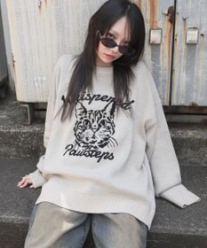 WEGO 【ユニセックス着用ITEM/SMLサイズ展開】ジャガードグラフィックプルオーバー