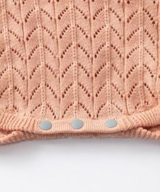 TRICOTE ヘリンボーン柄ロンパース