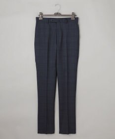 GOTAIRIKU シワになりにくい【御幸毛織/みゆきけおり】DRYSPINNER 平織スーツ_ネイビー格子