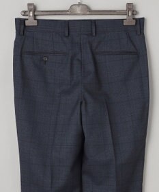 GOTAIRIKU シワになりにくい【御幸毛織/みゆきけおり】DRYSPINNER 平織スーツ_ネイビー格子