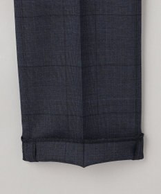GOTAIRIKU シワになりにくい【御幸毛織/みゆきけおり】DRYSPINNER 平織スーツ_ネイビー格子