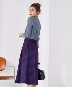 Tiaclasse 【洗える】ウール調フレアスカート