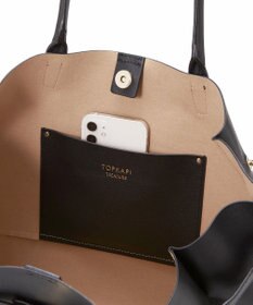 TOPKAPI 【TREASURE TOPKAPI】シュリンクレザー ベルトデザインA4トートバッグ