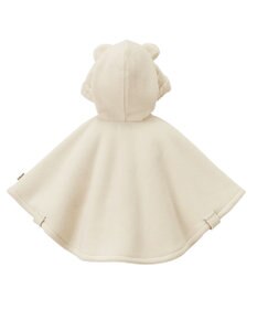 MIKI HOUSE HOT BISCUITS 【70-90cm】 お耳付きボアフリース ダッフルマント