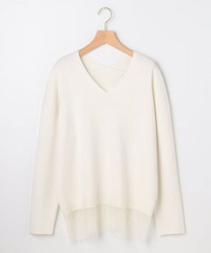 組曲 S レースモチーフニットプルオーバー