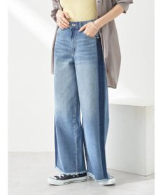 earth music&ecology サイドラインデニムパンツ