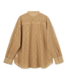 UNFILO ブロックレース バンドカラーシャツ