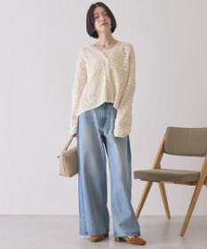 AMERICAN HOLIC 【前後2WAY】レース透かし編みニットカーディガン