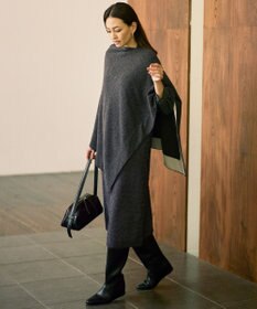 自由区 L 【カタログ掲載】ループカットジャカード ワンピース スレート