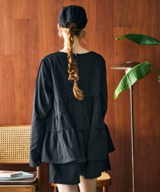 San-ai Resort（三愛水着楽園） 【WEB限定】5点セット キャップ付きUVカットタンキニ+ティアードラッシュセット水着【BeachQueen(ビーチクイーン）】