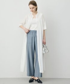 ICB 【先行予約】リネンスラブローン シャツワンピース