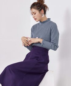 Tiaclasse 【洗える】ウール調フレアスカート