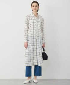 ICB L 【30th ANNIVERSARY】 ウィンドウペンプリント シャツワンピース