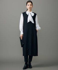 自由区 【カタログ掲載】ソフトスパンビエラボウタイ ブラウス