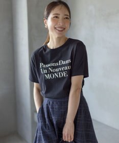 組曲 S 【綿100％】フロッキープリント Ｔシャツ