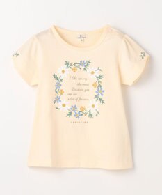組曲 KIDS 【90-100㎝】 フラワーリースTeeシャツ