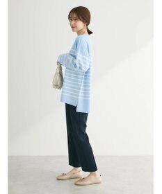 Green Parks ラメ入りボーダーニットプルオーバー