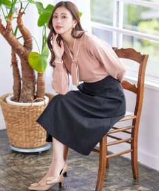 Tiaclasse 【洗える】ウール調フレアスカート