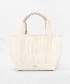 TOCCA GATHER TULLE TOTE キャンバストート アイボリー系