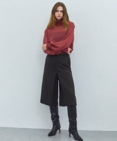 BEIGE， MOYE / ニットドッキング ロングスリーブブラウス