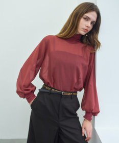 BEIGE， MOYE / ニットドッキング ロングスリーブブラウス