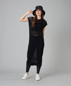 Chacott Chacott BALANCE【ノーソイングニット】メッシュニットワンピース