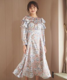 Feroux 【洗える】フラワープリント ワンピース