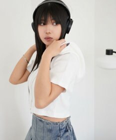 WEGO リブハンソデジップパーカー