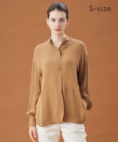 BEIGE， 【S-size】BRISSAC / スタンドカラーブラウス