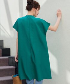 Tiaclasse リネンミックススキッパーシャツワンピース