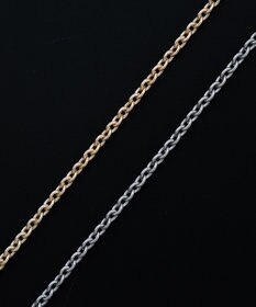 WEGO Mラインストーンダブルモチーフネックレス