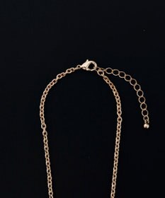 WEGO Mラインストーンダブルモチーフネックレス