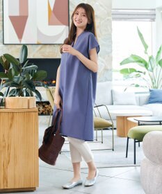Tiaclasse リネンミックススキッパーシャツワンピース