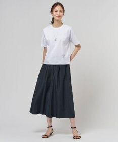 J.PRESS LADIES L エアリースパンボイル ガウチョ パンツ