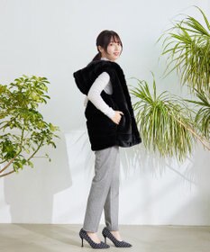 Tiaclasse 【2WAY】着回し自由のリバーシブルキルトフェイクファーベスト