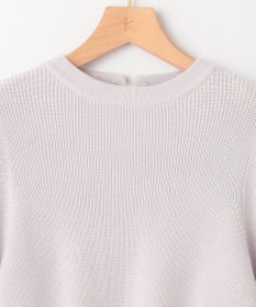 組曲 L 【WEB限定】襟付き片畔ニットプルオーバー