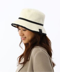 AURORA LANVIN en Bleu ランバン オン ブルー ボアバケットハット