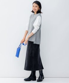 23区 L 【洗える】バナナスリーブ フォルム ロングTシャツ