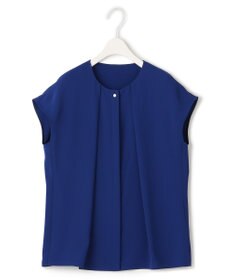 ICB 【洗える】エステルダブルクロス プルオーバーブラウス