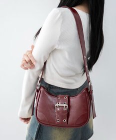 WEGO マルチWAYハーフムーンベルトバッグ