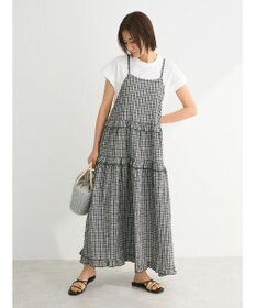 Green Parks ・Ｐｅｔｉｔ　Ｆｌｅｕｒ　チェックティアードキャミワンピ