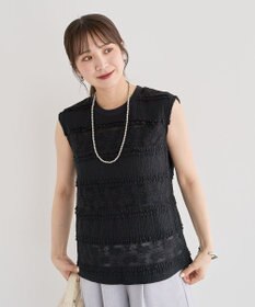 Green Parks ・ＳＵＧＡＲ　ＳＰＯＯＮ　フリルレースノースリーブ