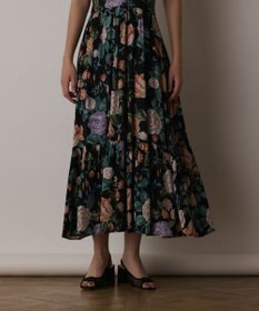 GRACE CONTINENTAL アンティークフラワープリントワンピース